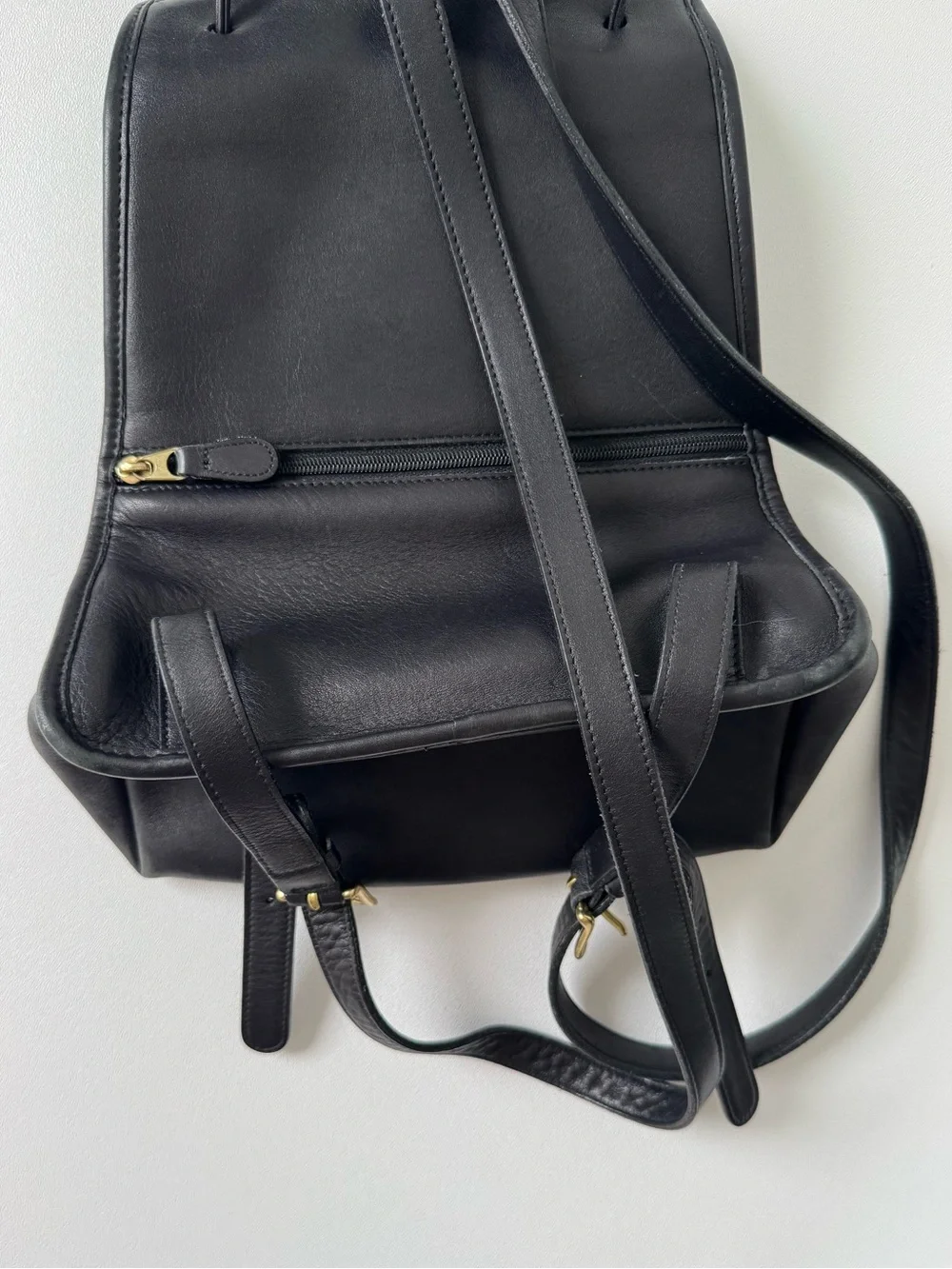 Coach Vintage 9791 Black Leather Daypack Backpack Purse - Picture 5 of 14